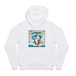 ElvenKing of Purity and Absolution  Hoody | Sky, Fantasy, King, Blue, Clouds, Tree, Painting, Acrylic 