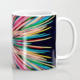 Toothpick Fusion Abstract Pattern Landscape Coffee Mug