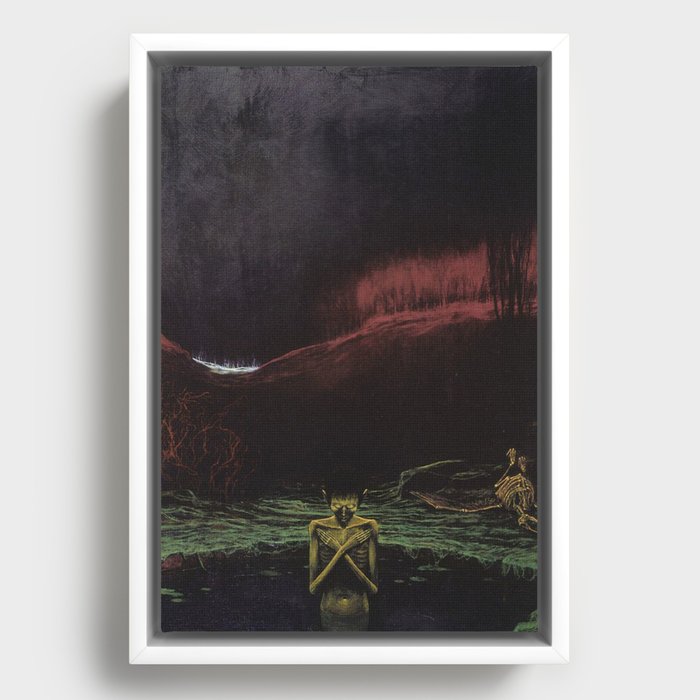 Untitled (Hell), by Zdzisław Beksiński Framed Canvas