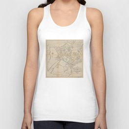 Vintage Map of Everett MA (1892) Tank Top