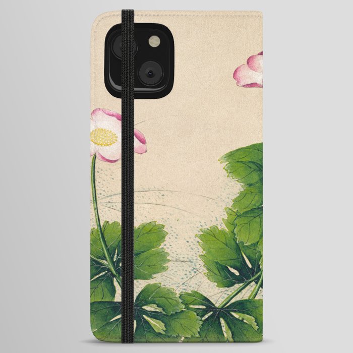 Mallow flowers (18th Century) by Zhang Ruoai iPhone Wallet Case
