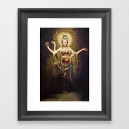 Quan Yin, The Mother and Goddess of Compassion  Framed Art Print
