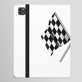 Chequered Flag Crossed iPad Folio Case