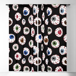 Creepy Eyeballs pattern. Digital Illustration Background Blackout Curtain