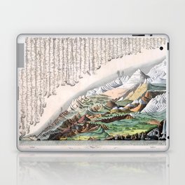 Rivers and Mountains of the World (1829) Laptop Skin
