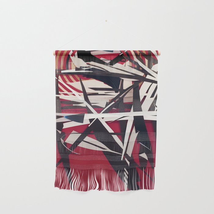 The Target- Red, Black and White Modern Abstract Wall Hanging