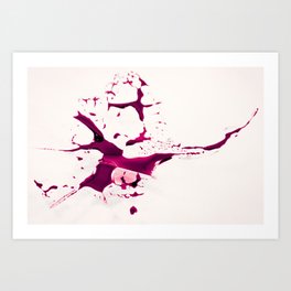 Dancing Hopak | Abstract Monochromatic Paint Splash Photography Art Print