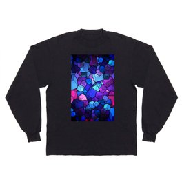 Assorted Color Cube Geometry 3D Long Sleeve T-shirt