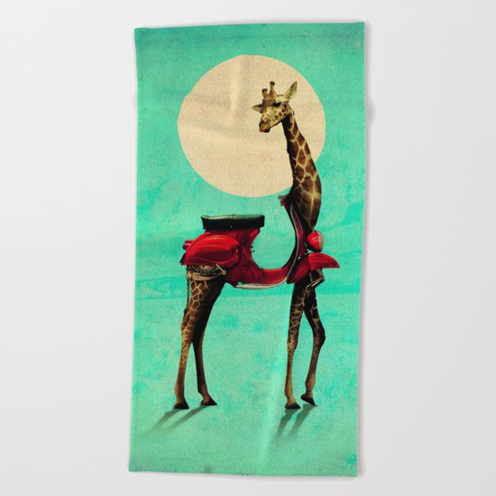 Giraffe Beach Towel