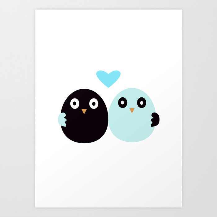 Friendship birdy Art Print