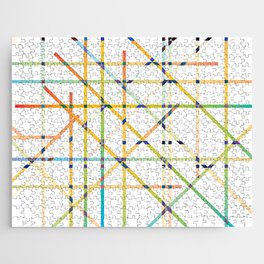 GRID INTERSECTIONS IN COLOUR. Jigsaw Puzzle
