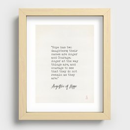 Augustine of Hippo quote Recessed Framed Print