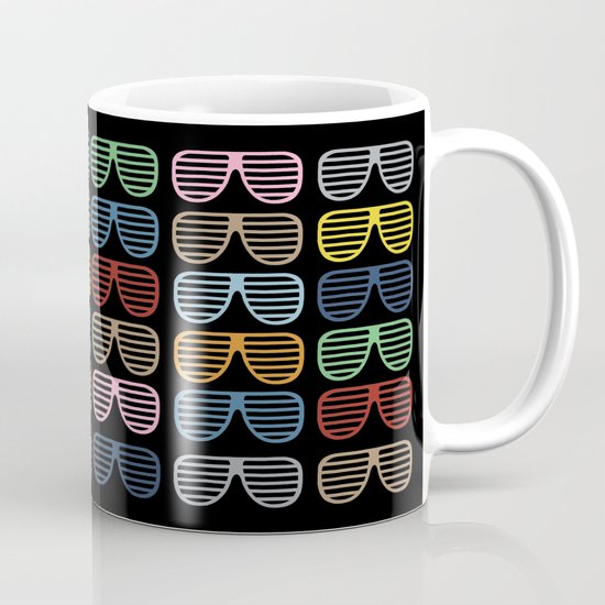 Rainbow Shutter Shades at Night Mug