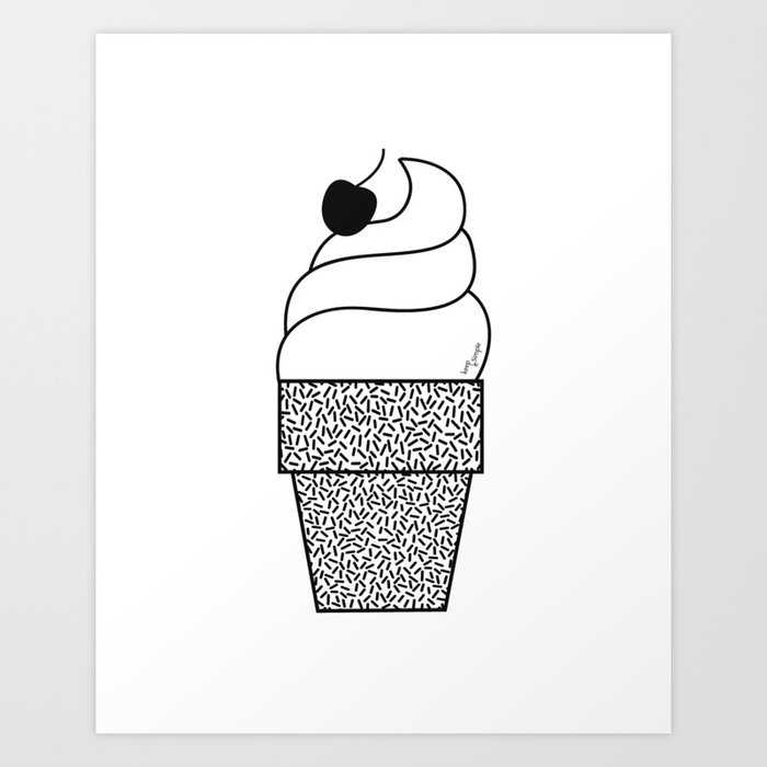 Glace italienne - italian ice cream Art Print by Keep It Simple | Society6