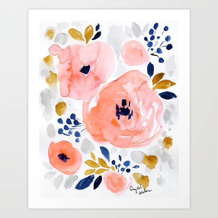 Genevieve Floral Kunstdrucke Genevieve Floral Kunstdrucke