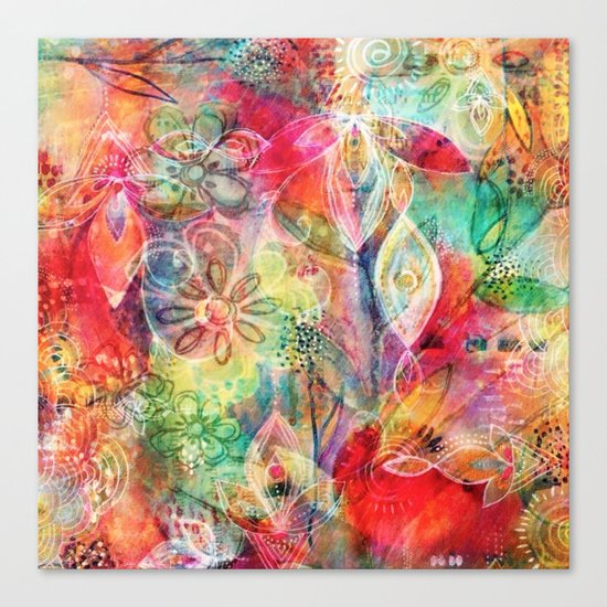 Summer Floral Dreams Canvas Print
