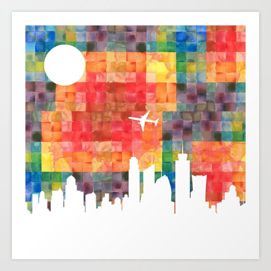 Goodbye Blue Sky Art Print