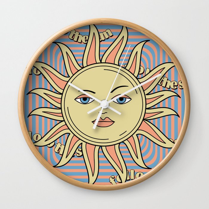 Follow the Sun Wall Clock