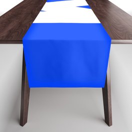 Letter K (White & Blue) Table Runner