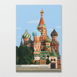 Moscow Illustration Canvas Print