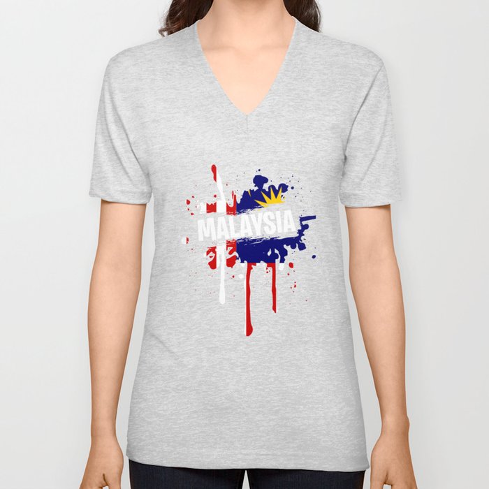 Fancy Malaysia T-Shirt Men V Neck T Shirt by Shirtasm | Society6