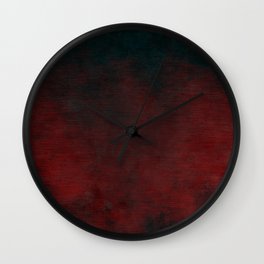 Dark Gothic Red Black Wall Clock