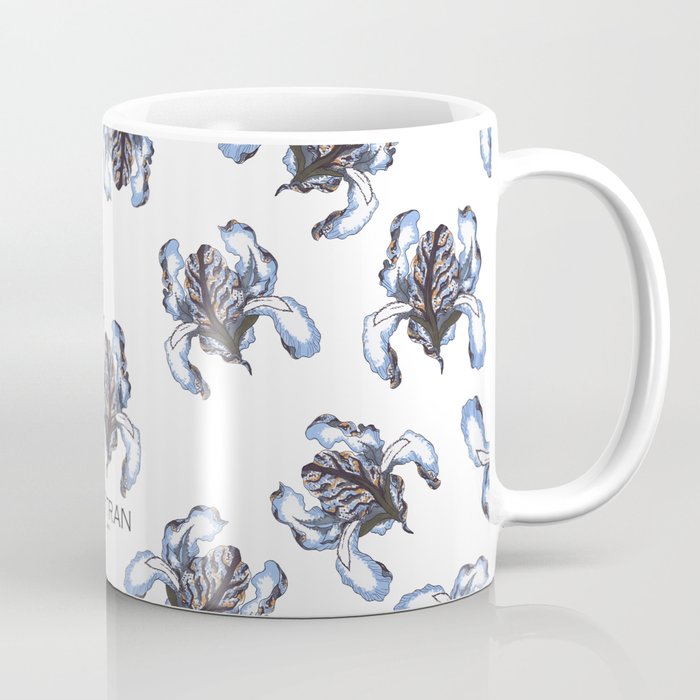 T.F TRAN BLUE SNAKE IRIS Coffee Mug