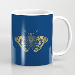 Painted Lady Butterfly in Gold Coffee Mug | Notebook, Phonecase, Navy, Purse, Nature, Butterfly, Goldbutterfly, Digital, Waterbottle, Gold 