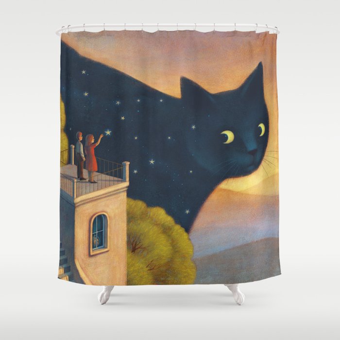 Eyes of the night Shower Curtain