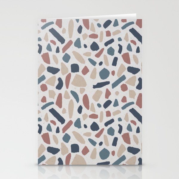 Cool Terrazzo Pattern Stationery Cards