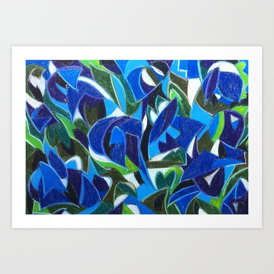 Blue Art Print