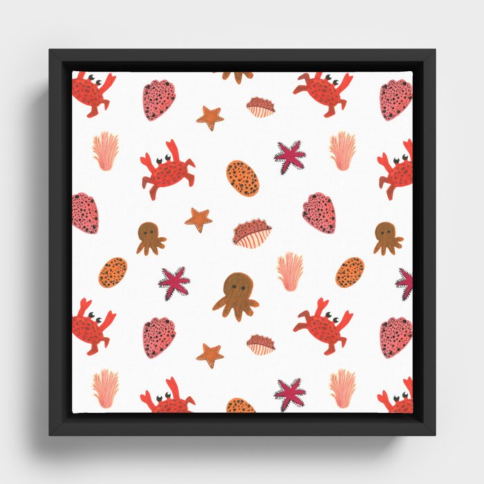 Under The Sea Framed Canvas