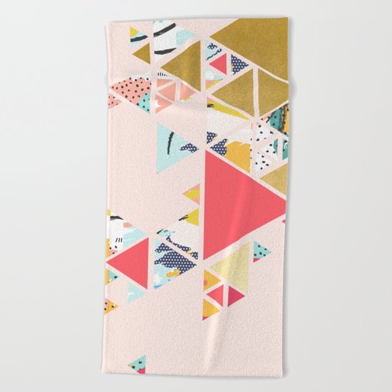 Gold Abstraction #society6 #decor #buyart Beach Towel