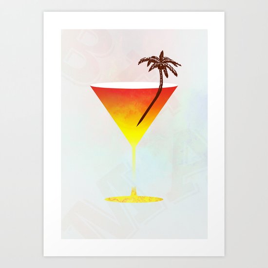 Rum Cocktail Art Print