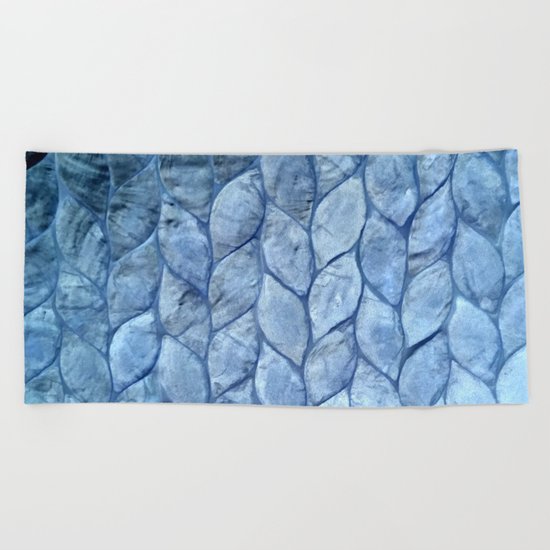 Ocean Blue Shell Beach Towel