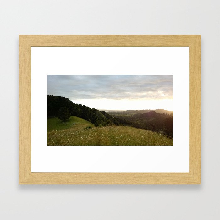 Sunset Landscape Framed Art Print