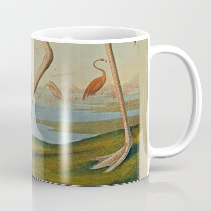 American Flamingo by John Audubon (1785 – 1851) Reproduction. Coffee Mug