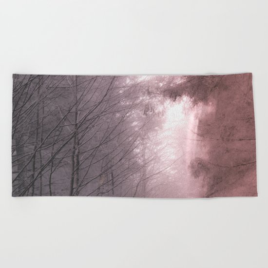 Mystical Tree Path Beach Towel