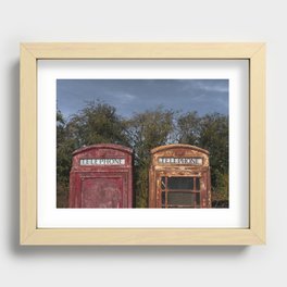 Telephone box / Phonebooth Recessed Framed Print