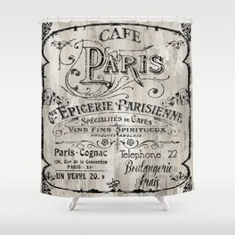 Paris Bistro VIII Shower Curtain
