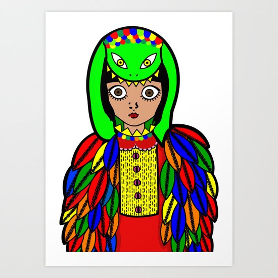 Quetzacoatl Art Print