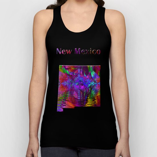 New Mexico Map Unisex Tank Top
