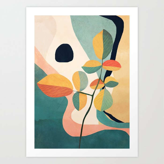 Colorful Branching Out 26 Art Print