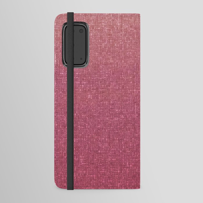 raspberry red sunset sky architectural glass texture look Android Wallet Case