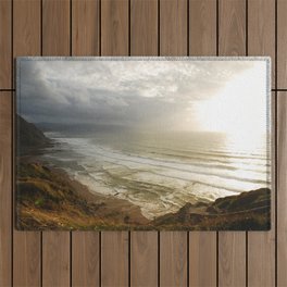 Nature photography. Barrika Beach, Basque Country. Spain. Outdoor Rug