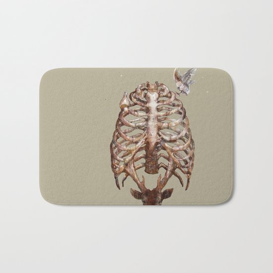 Deer & Ribcage Bath Mat