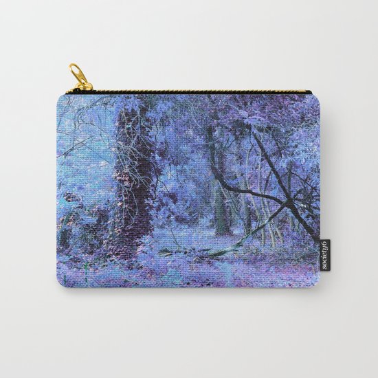Periwinkle Tree Landscape Carry-All Pouch