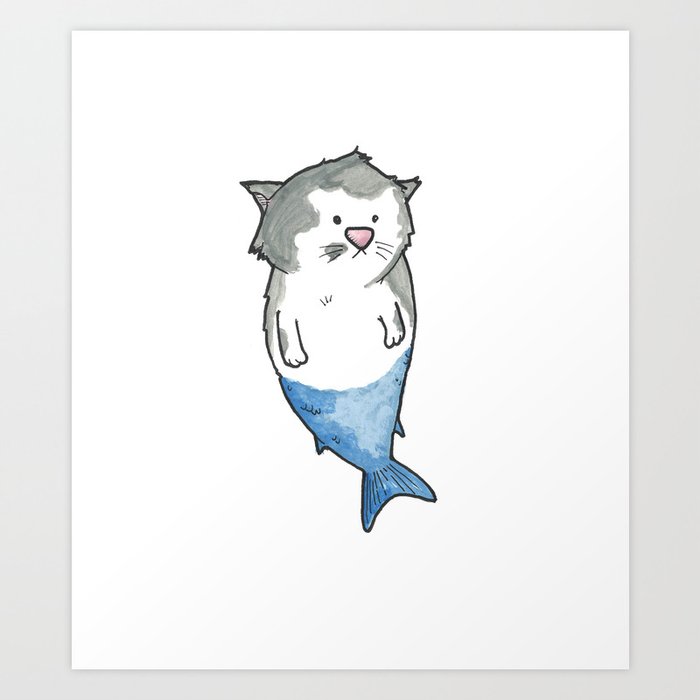 Cat Fish No 1 Art Print