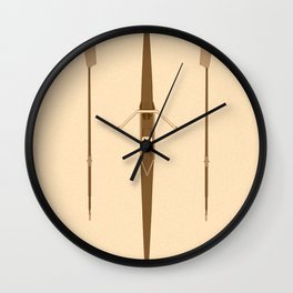 rowing single scull Wall Clock