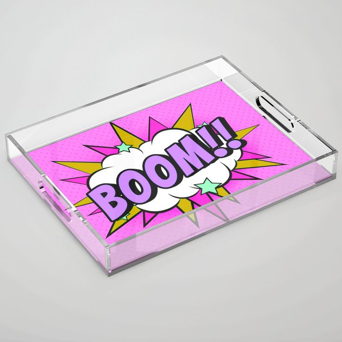 BOOM!! Pop Art 3 Acrylic Tray